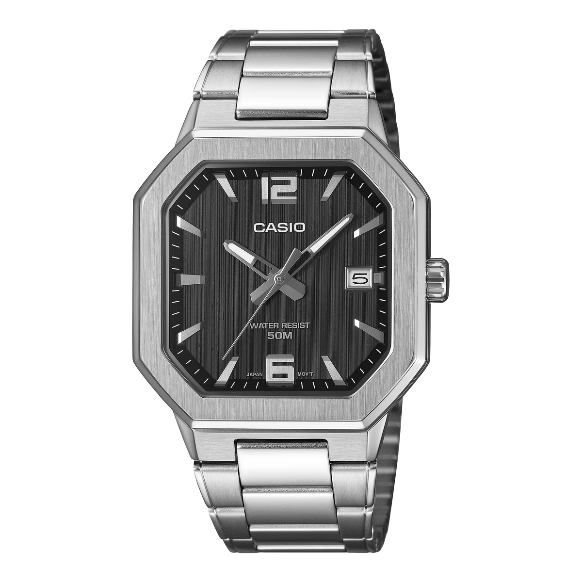 Casio Men's Analog Black Watch ... MTP-B195D-1AVDF