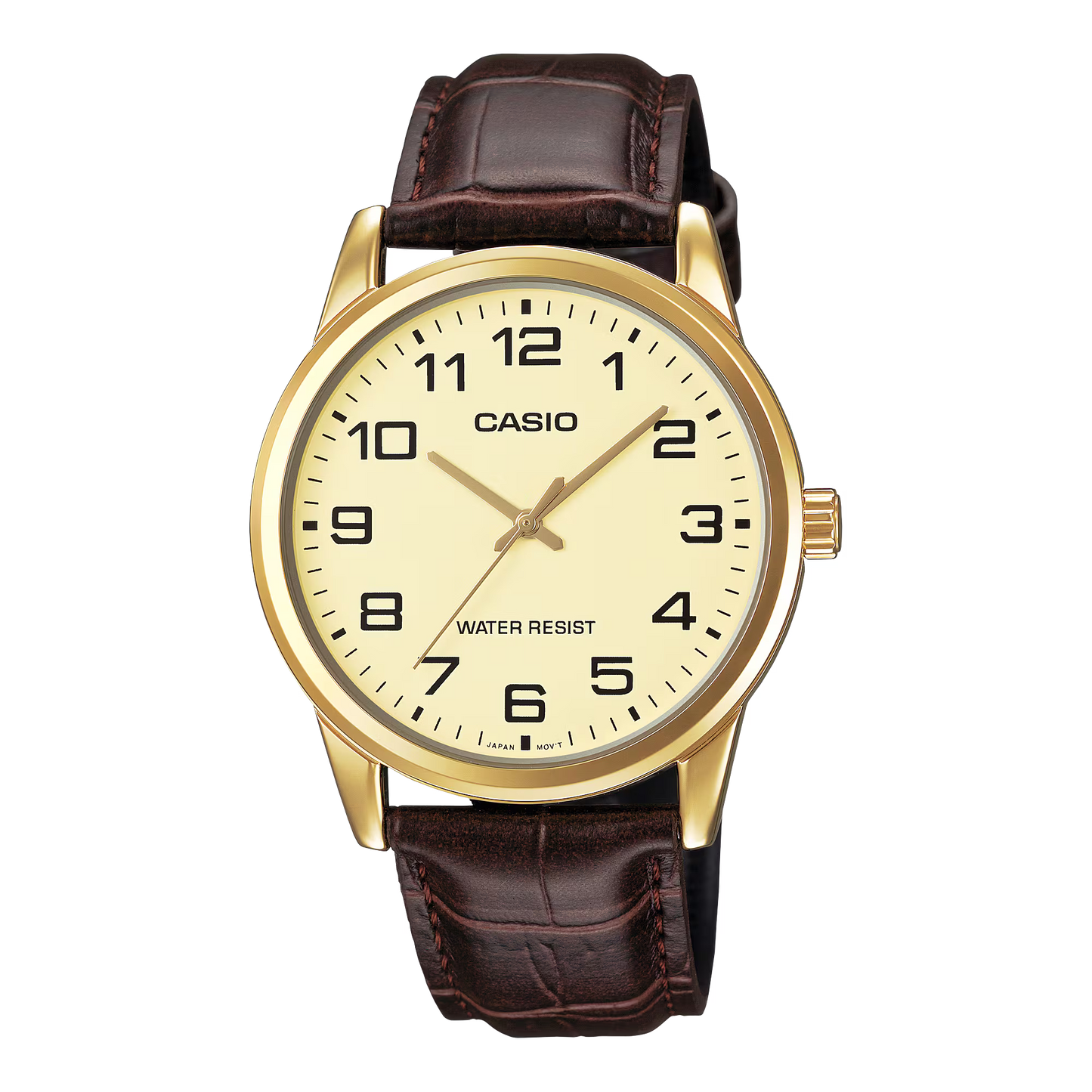 Casio Men's Quartz Watch with Genuin MTP-V001GL-9BUDF