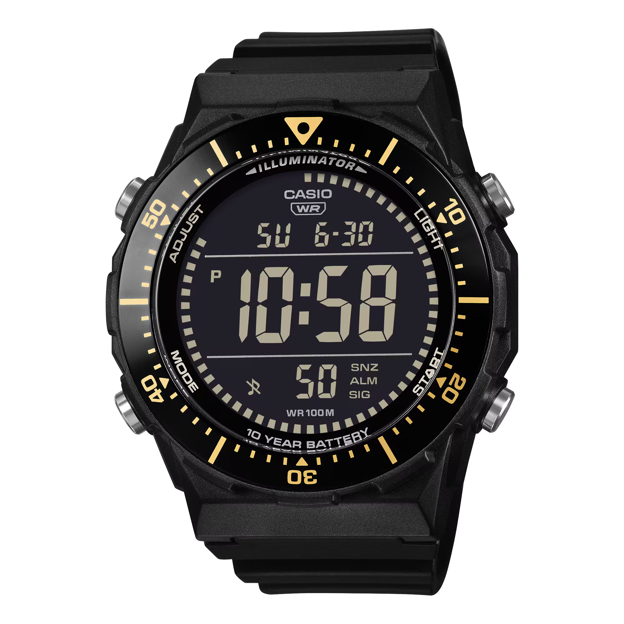 Casio Black & Gold 'Budget Tuna' Sports Digital Watch AE-1700H-1BVDF
