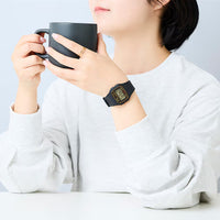 Casio Digital Watch With Resin Strap, Black F-91WG-9QHDF