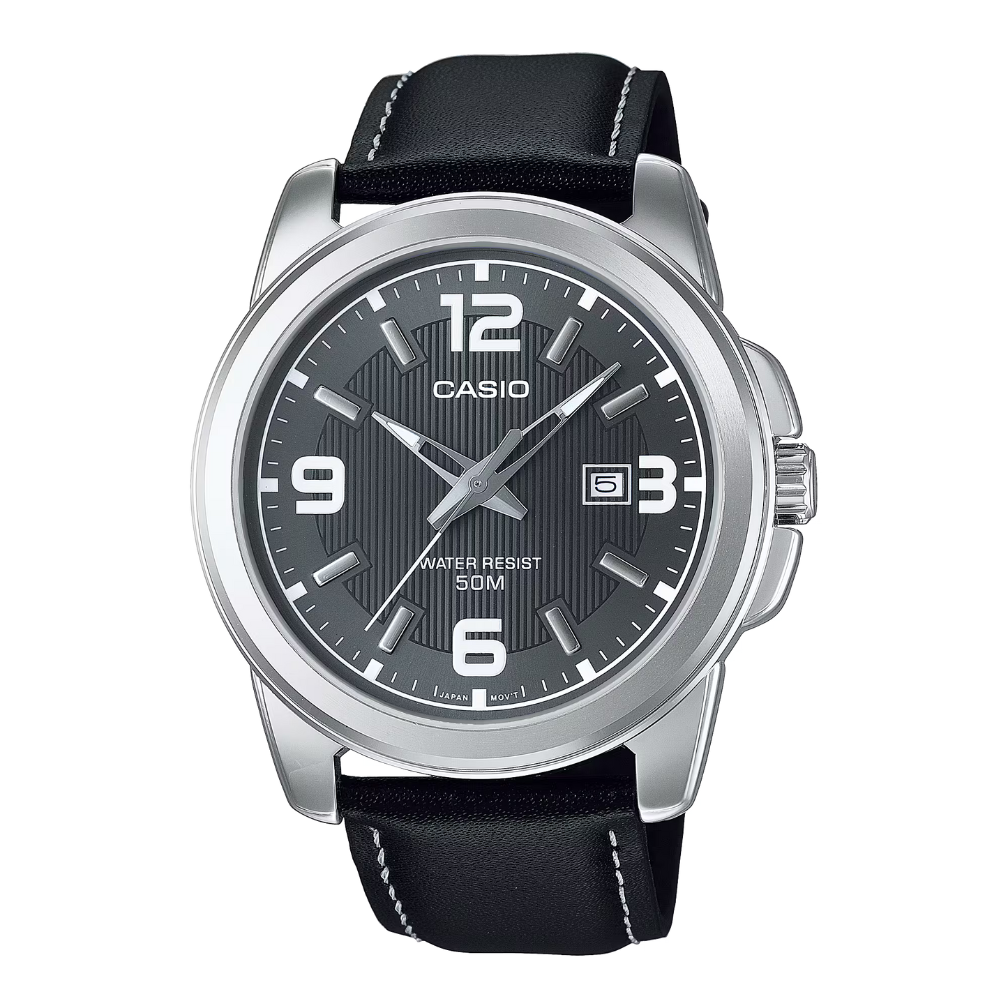 Casio Enticer Black Leather MTP-1314L-8AVDF