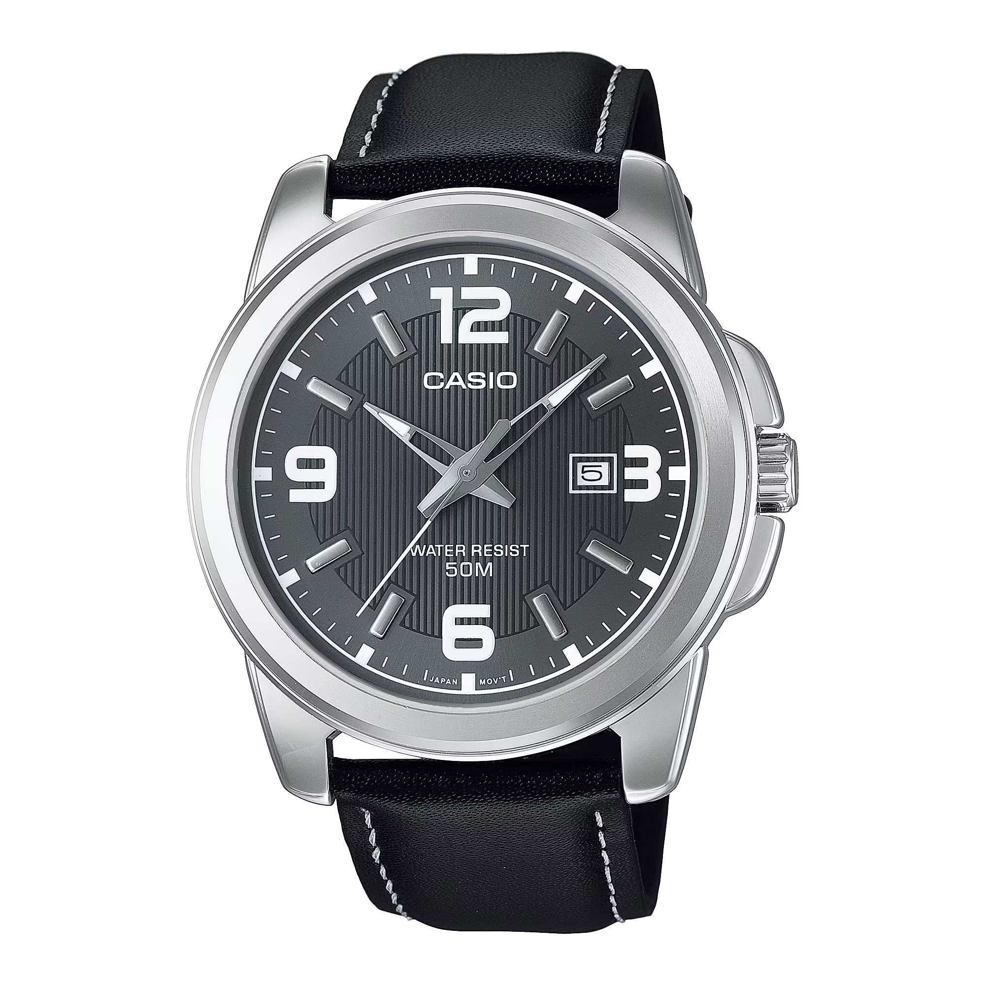 Casio Enticer Black Leather MTP-1314L-8AVDF