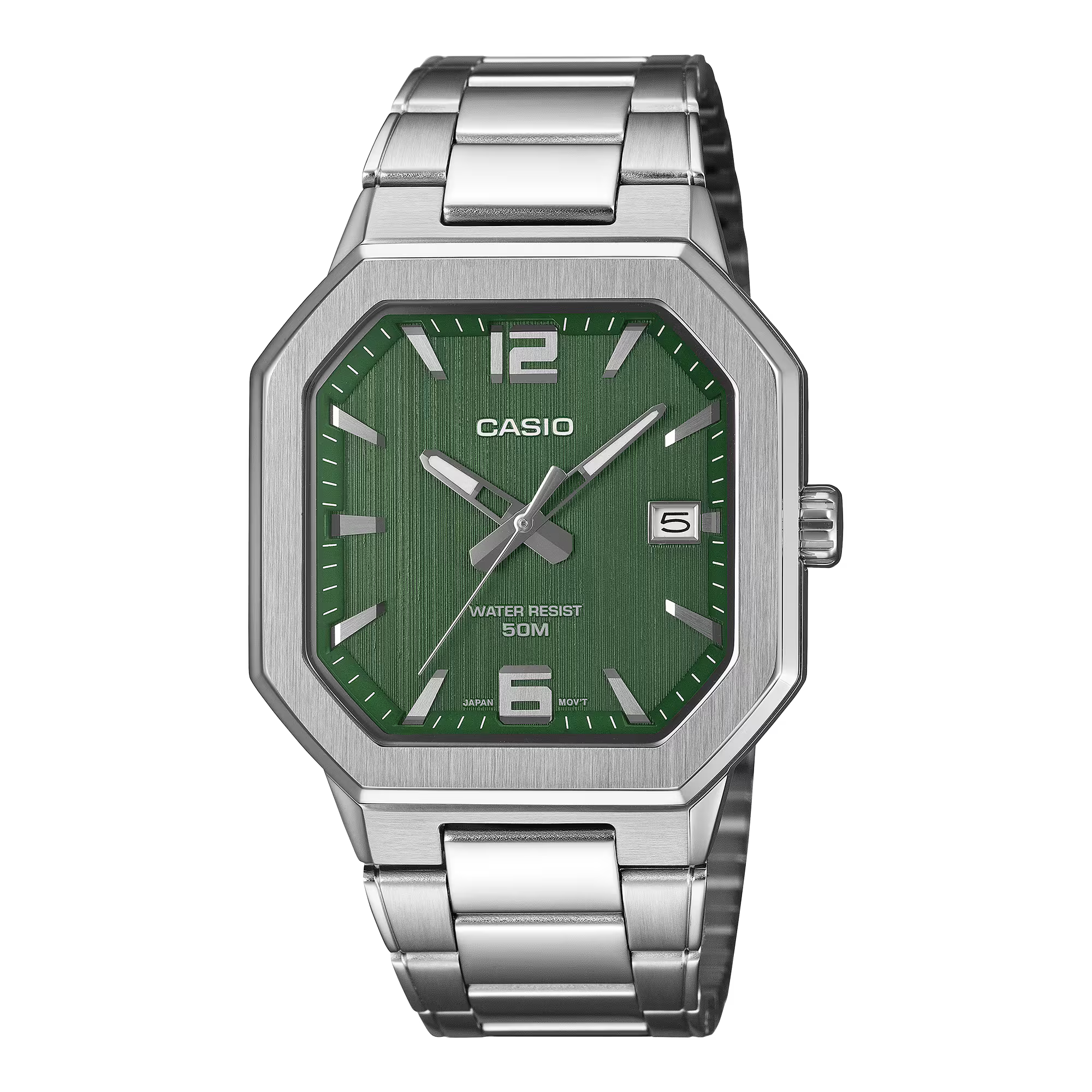 Casio Men Analog Green Watch MTP-B195D-3AVDF