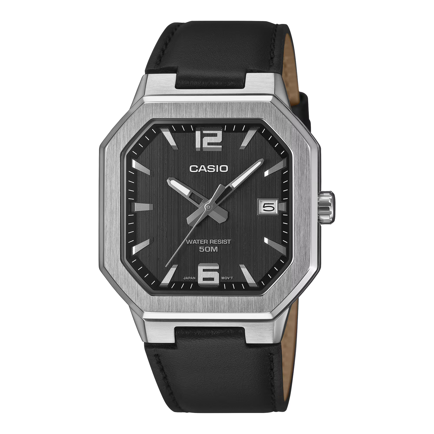Casio Analog Leather Strap Black Dial Quartz MTP-B195L-1AVDF
