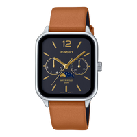 Casio Leather Analog Black Dial Men Watch MTP-M305L-1AVDF