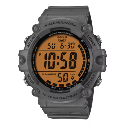 Casio Digital Watch, Resin Strap AE-1500WHC-8AVDF